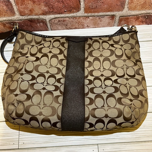 Signature Brown Coach Purse - Picture 2 of 14
